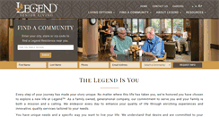Desktop Screenshot of legendseniorliving.com